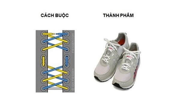 cách thắt dây giày đẹp