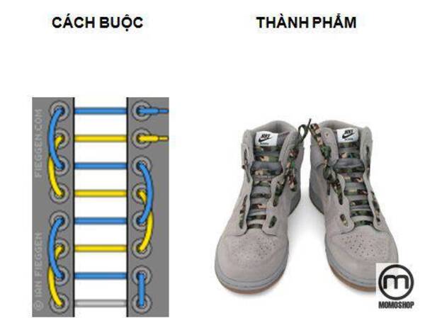 cách thắt dây giày đẹp