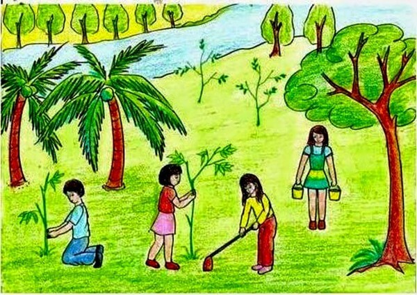 Vẽ tranh đề tài Bảo vệ môi trường  Chung tay nhặt rác vì môi trường tương  lai Vẽ cuộc sống xanh  Vẽ môi Môi trường Thiệp
