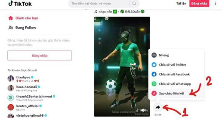 Down video trên TikTok
