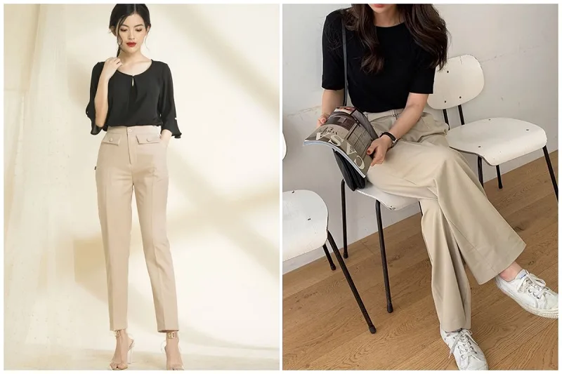 Những lưu ý khi phối áo đen với quần