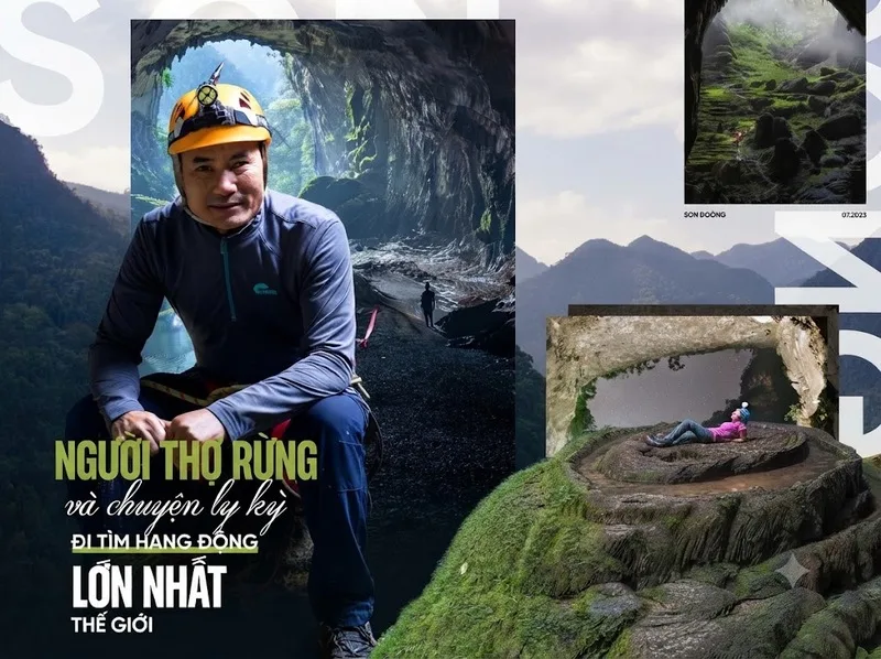 Ông Hồ Khanh là người đầu tiên phát hiện cửa hang trong một chuyến đi rừng.