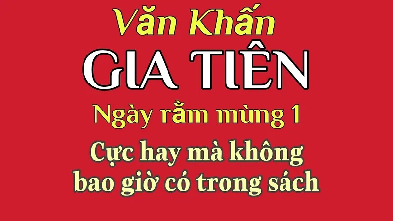 Bài văn khấn gia tiên mùng 1 đầy đủ