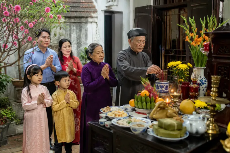 Ý nghĩa của việc khấn gia tiên vào ngày mùng 1